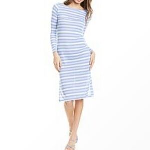 HIHO UPF 50 Sheer Long Sleeve Coverup Midi Dress Size XS Pool Boat Beach Dress